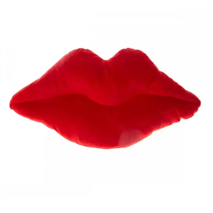  Плюшена възглавничка устни в червено. Оригинален подарък.  2