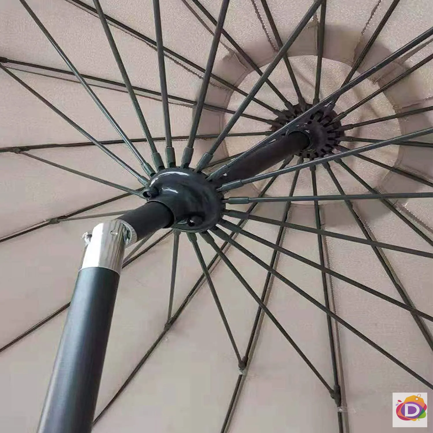 Градински чадър с алуминиев прът Varangue, 250 см 2