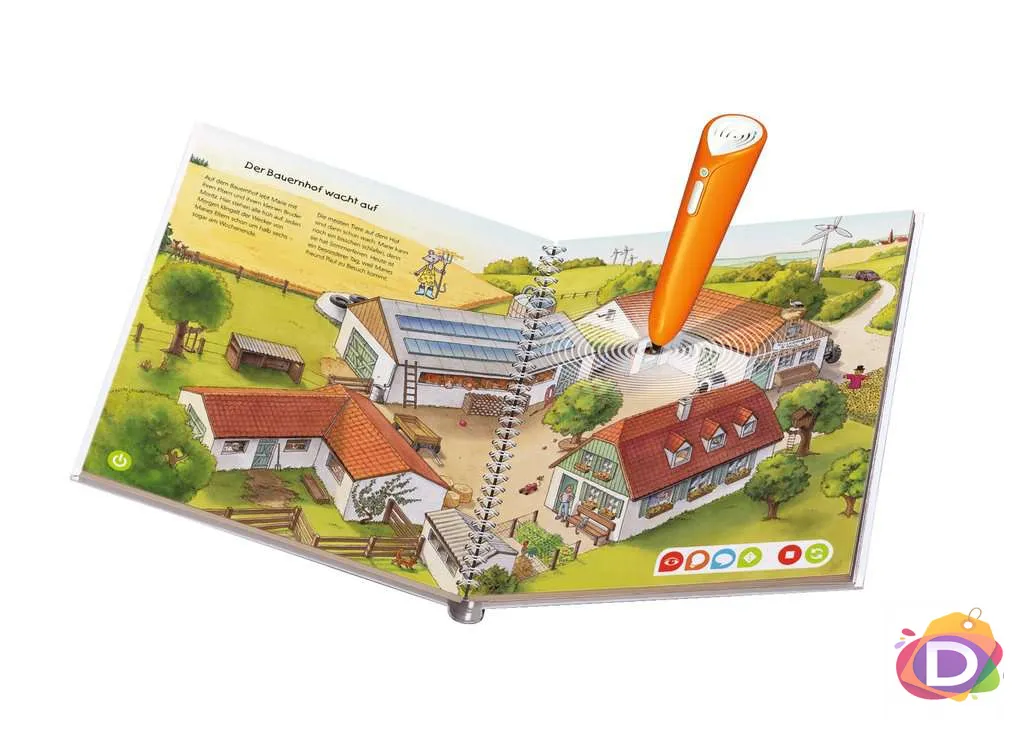Комплект Интерактивна книга Опознай фермата + интерактивен пъзел Спешна помощ и писалка ( на немски език) 3