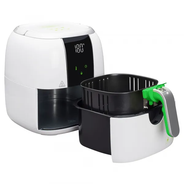 Фритюрник с горещ въздух Sencor SFR 5320WH, 1400 W, 3L, Бял/Зелен - Код G6220