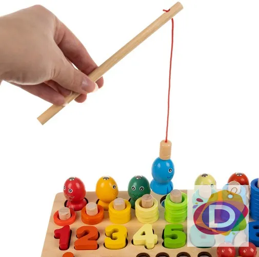 Дървена образователна играчка с различни активности - Код D810 3