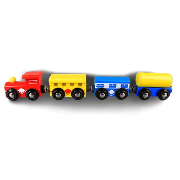 Дървен локомотив и три вагона Danysgame - Код W4552
