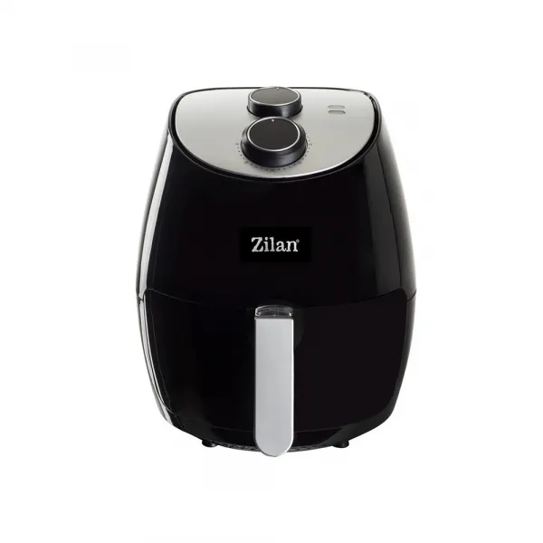 Фритюрник с горещ въздух Air Fryer Zilan ZLN 3598, 1350W, 2.6 литра, 80°C~200°C, Таймер, Черен - Код G8525