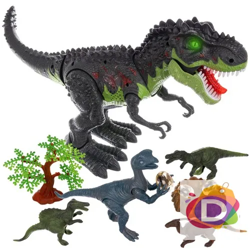Интерактивен динозавър Рекс със светлинни ефекти, гнездо с яйца и аксесоари Danysgame - Код D990 1