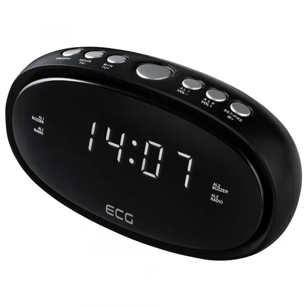 Радио ECG RB 010 Black, Цифров часовник/аларма, Черен - Код G5464