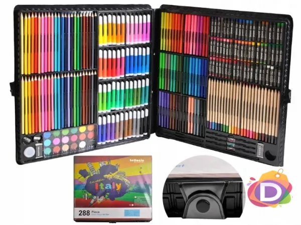 Детски комплект за рисуване, 288 части, чанта за съхранение Danysgame - Код D985 1