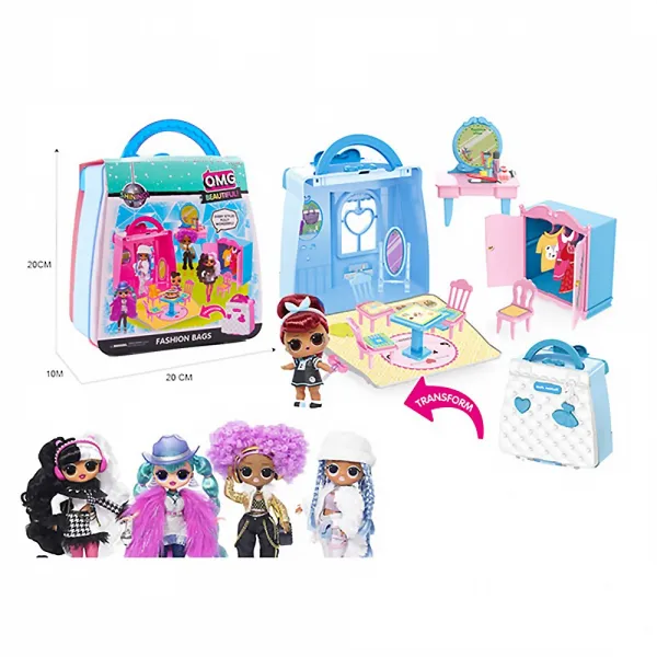 Детска чанта LOL, къща с кукличка Danysgame - Код W4615