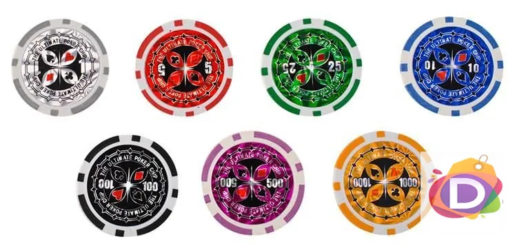 Комплект за покер, 500 жетона, Алуминиев куфар Код D1176 4