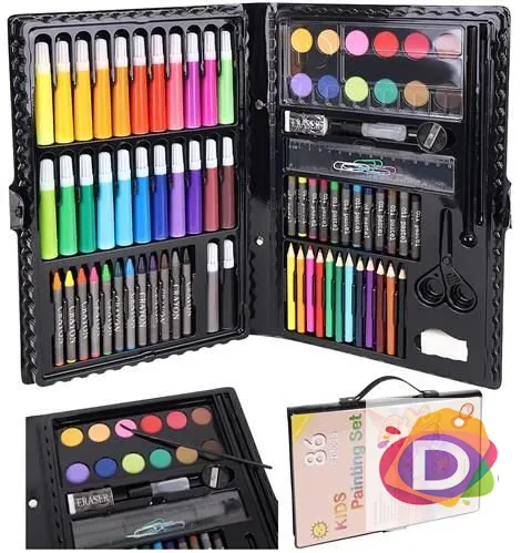 Комплект за оцветяване и рисуване, 86 елемента - Код D1171 1