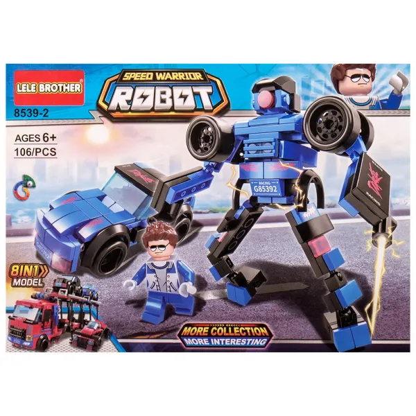Детски конструктор робот и кола Danysgame - Код W4677