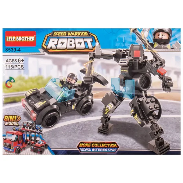 Детски конструктор робот и кола Danysgame - Код W4679