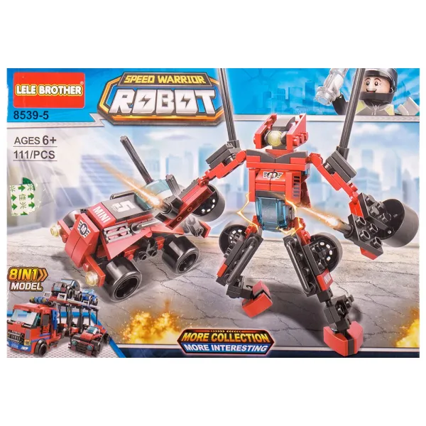 Детски конструктор робот и кола Danysgame - Код W4680