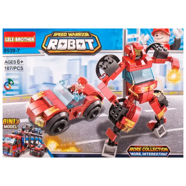 Детски конструктор робот и кола Danysgame - Код W4682