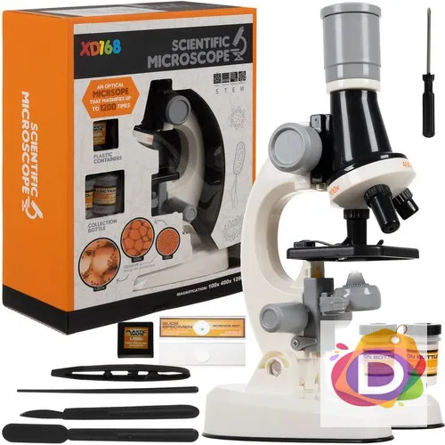Детски микроскоп Kruzzel, Увеличение 100х, 400х и 1200х - Код D1260 1