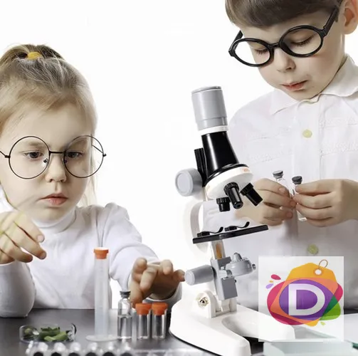 Детски микроскоп Kruzzel, Увеличение 100х, 400х и 1200х - Код D1260 2