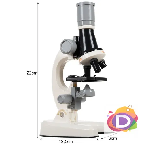 Детски микроскоп Kruzzel, Увеличение 100х, 400х и 1200х - Код D1260 3