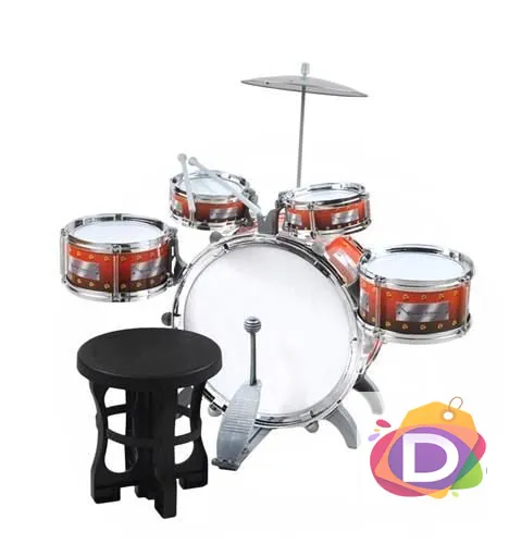 Детски комплект барабани и столче - Код D1414 1