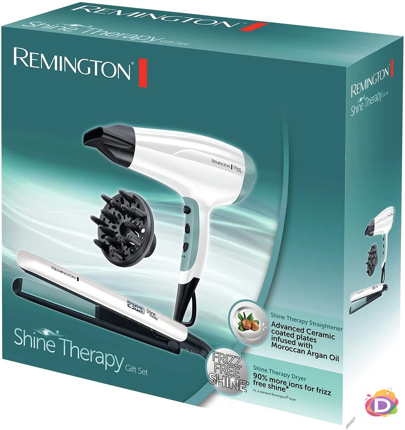 Kомплект преса и сешоар Remington S8500GP Shine Therapy, Керамично покритие - Код D1553 2