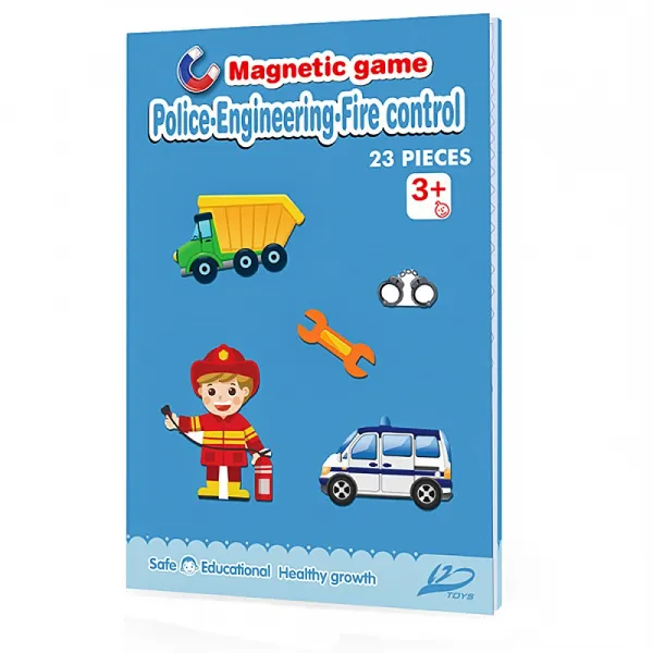 Детска магнитна игра Пожарна, Полиция и Строителство Danysgame - Код W5000