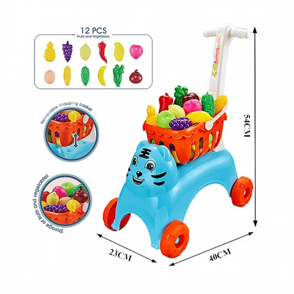Детска количка за пазаруване с продукти Danysgame - Код W5019