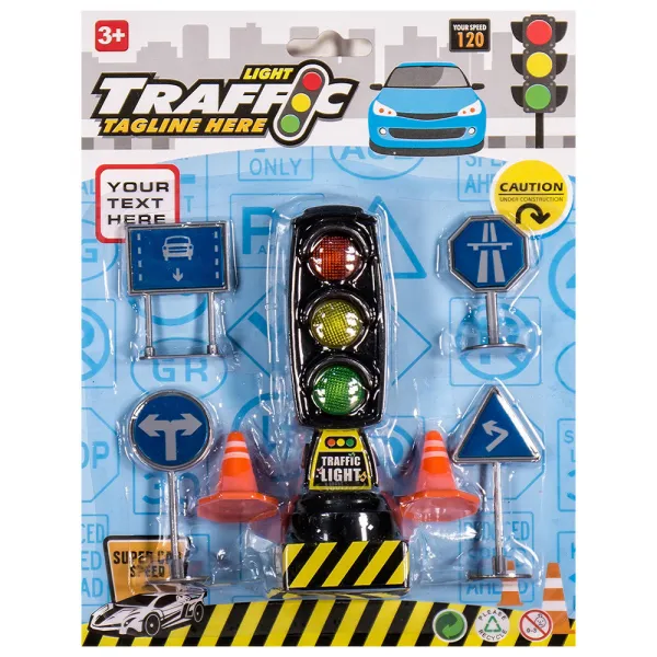 Детски комплект светофар и пътни знаци Danysgame - Код W5078