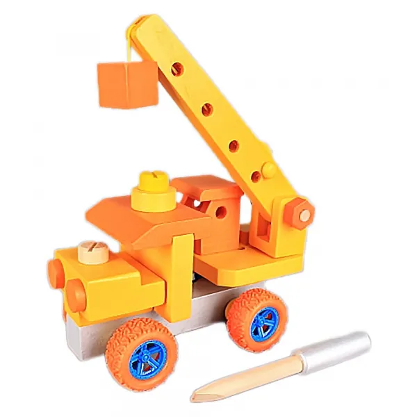 Детски дървен конструктор Кран Danysgame - Код W5233