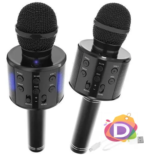 Безжичен микрофон за караоке, Bluetooth, черен - Код D1903 2