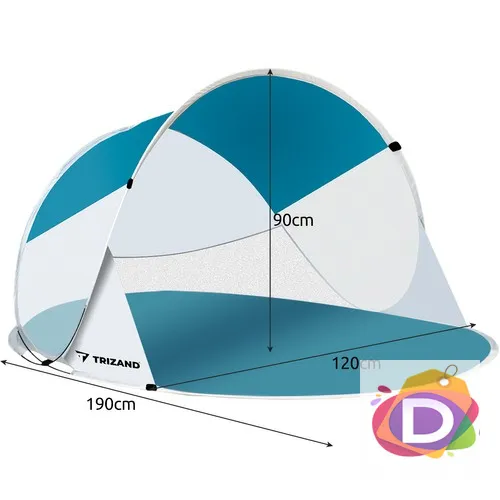 Плажна палатка 190x120x90см,  саморазгъваща - Код D1945 2