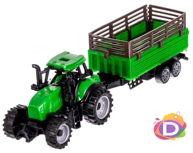 Детска ферма с животни + 2 трактора с ремаркета - Код D2075 4