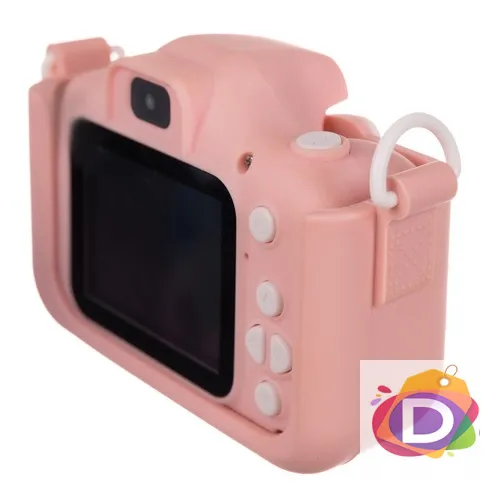 Детски дигитален фотоапарат, FULL HD КАМЕРА + 32GB КАРТА, Розов, Kruzzel AC22296 - Код D2095 4