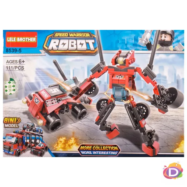 Детски конструктор робот и кола Danysgame - Код DW4680