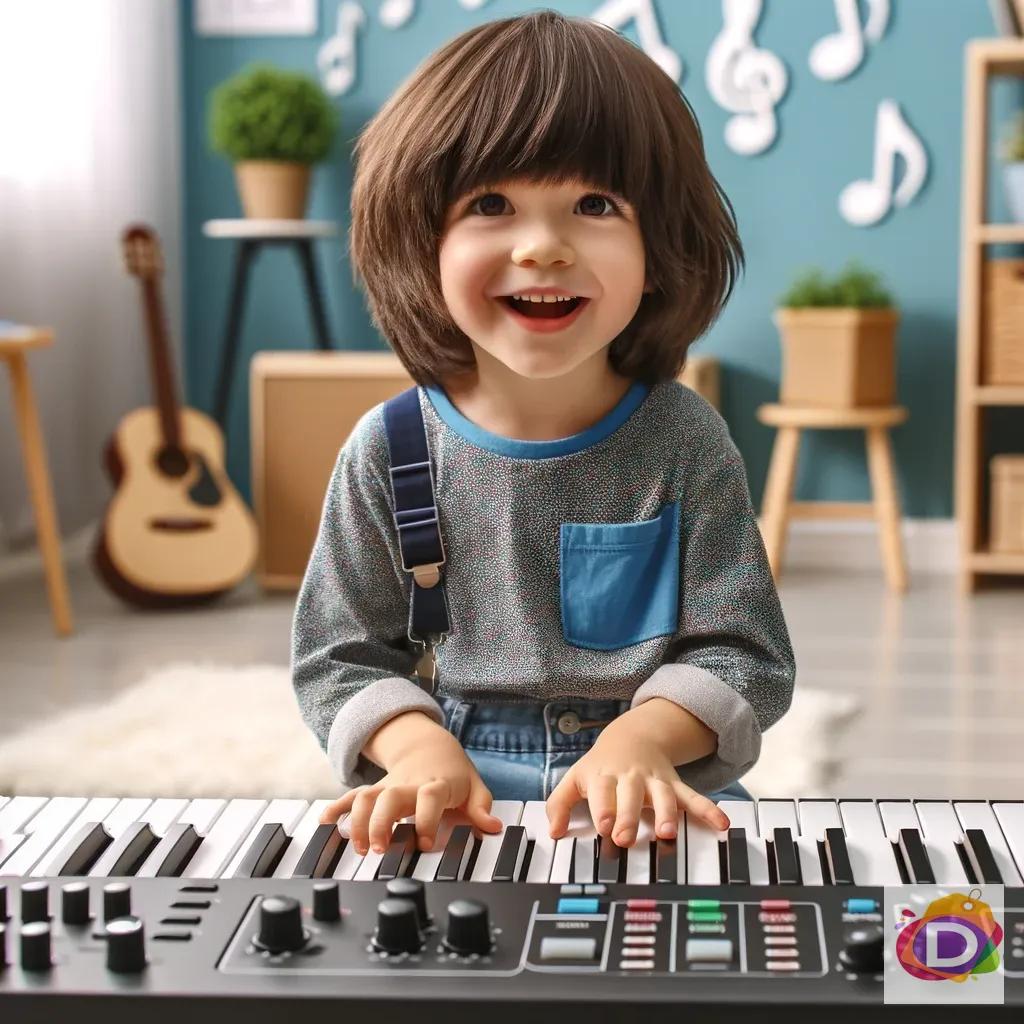 Детска йоника с микрофон, звукозапис, 61 клавиша - Код D2168 4