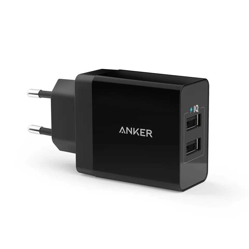  2-портово USB зарядно устройство 24W, Anker 1