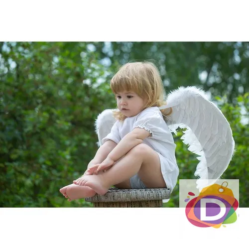 Детски костюм на ангел - крила и пола  - Код D2253 2