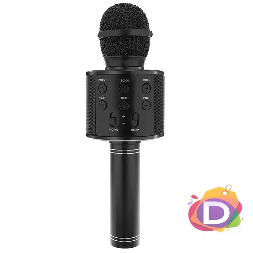 Безжичен микрофон за караоке, Bluetooth, черен - Код D1903 1