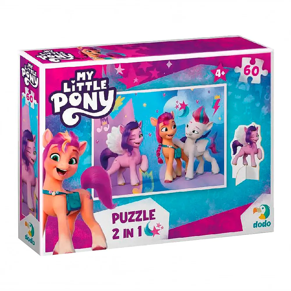 Детски пъзел My Little Pony 2в1 (60 части) Danysgame - Код W5339