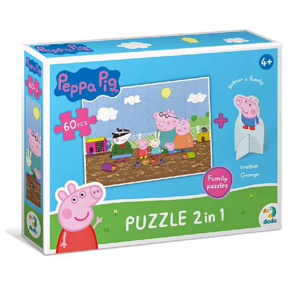 Детски пъзел Peppa Pig 2в1 (60 части) Danysgame - Код W5340