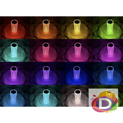Led Лампа, кристал, 16 цвята  - Код D2359 3