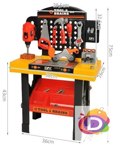 Комплект Детска работилница с интрументи, 55 части - Код D1246 2