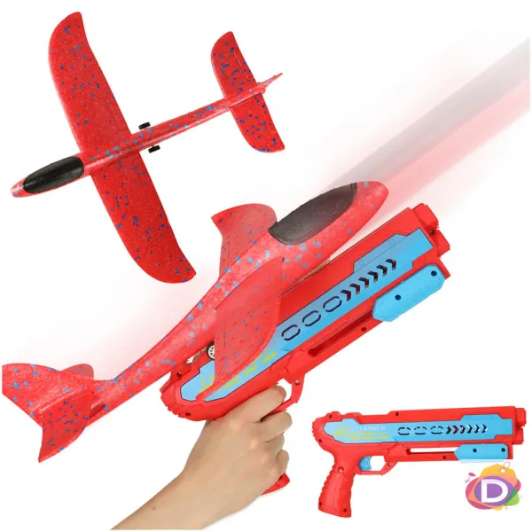 Детски комплект пистолет и самолет за изстрелване - Код D2414 1
