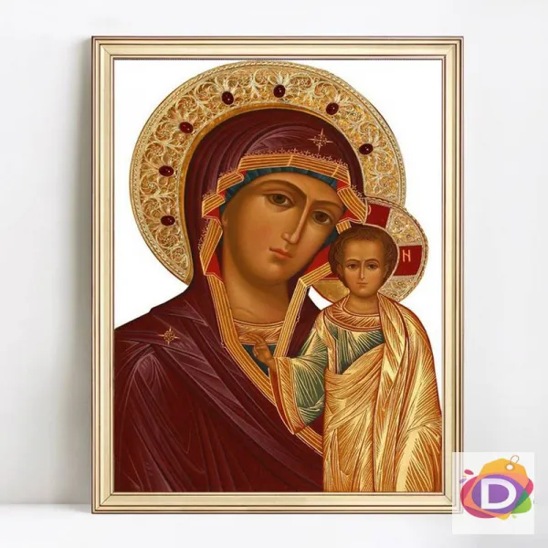 Диамантен гоблен - икона Казанска Богородица - Код D207 1