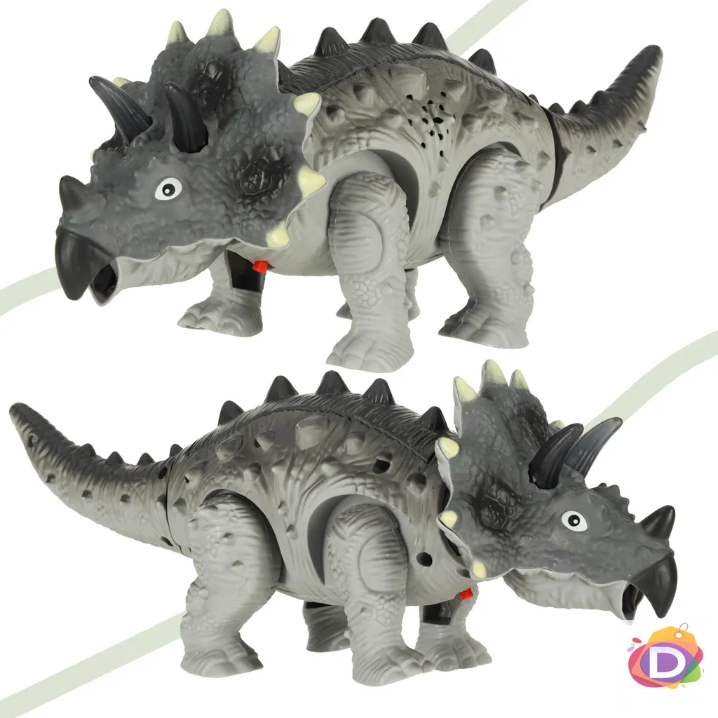 Интерактивен динозавър трицератопс, светлини, звуци  - Код D2426 2