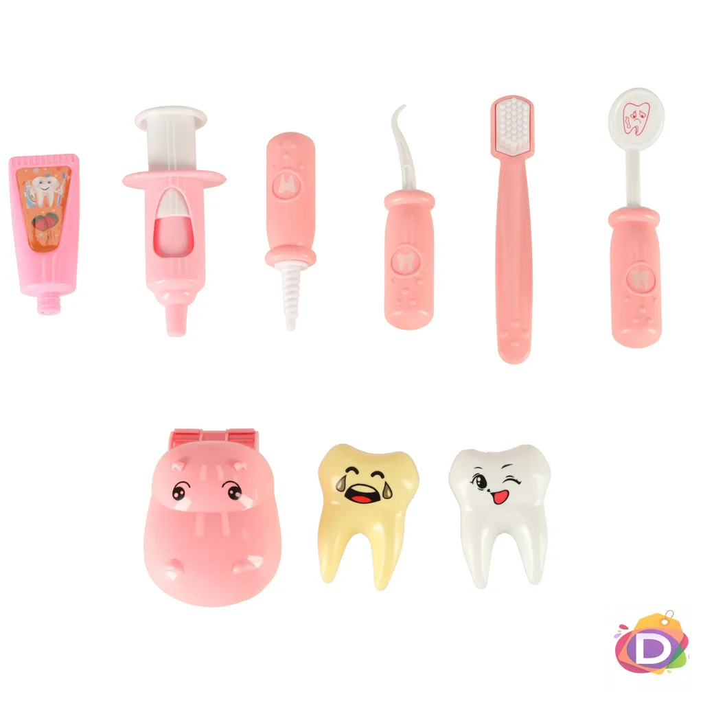 Детски зъболекарски комплект Хипопотам  - Код D2497 3