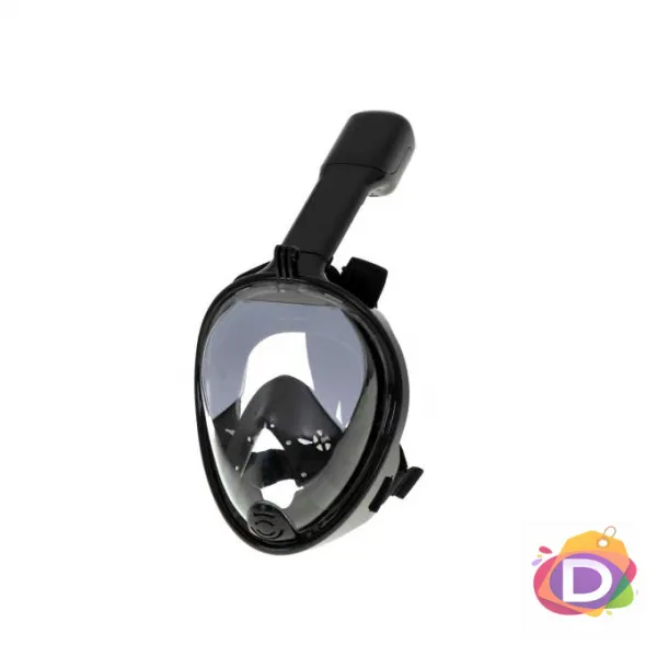 Цялолицева маска за гмуркане с шнорхел, L / XL, черна - Код D2530 1