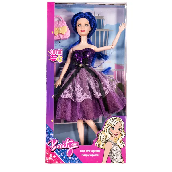 Кукла с модна рокля и чупещи се стави Danysgame - Код W5436