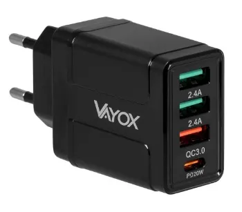 Зарядно устройство с 4 USB порта и бързо зареждане - Код D2810	 1