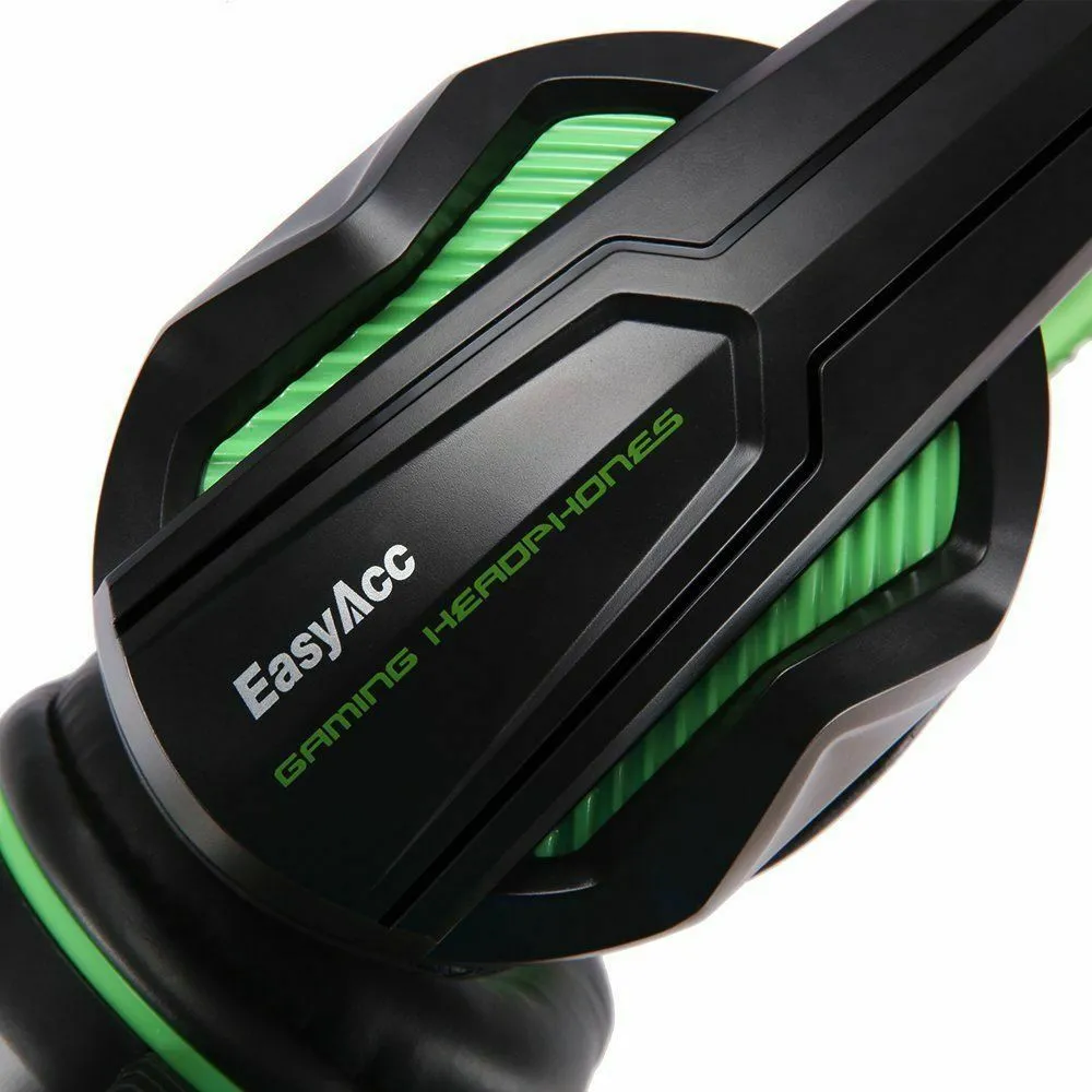 Геймърски слушалки ЕаsyAcc с микрофон, зелени 4
