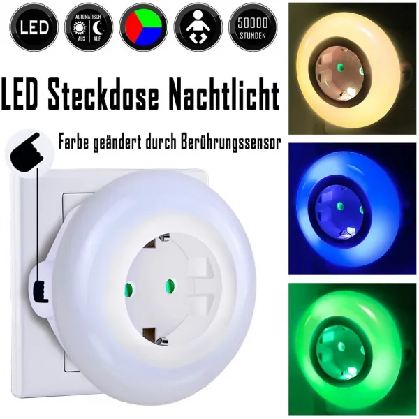 LED контакт нощна лампа със сензор за светлина - Danysgame.com 1