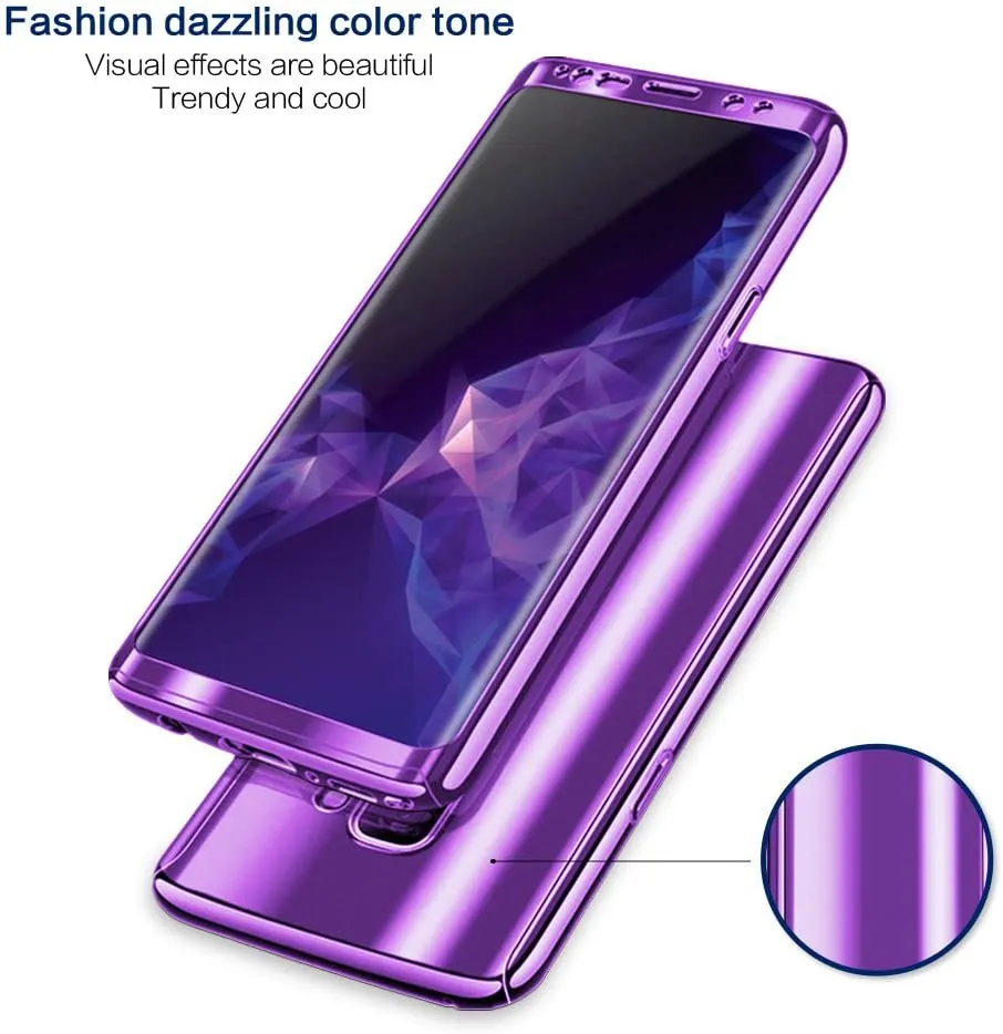 360 Калъф за Samsung Galaxy S9 S9-HD Plus, лилав 2