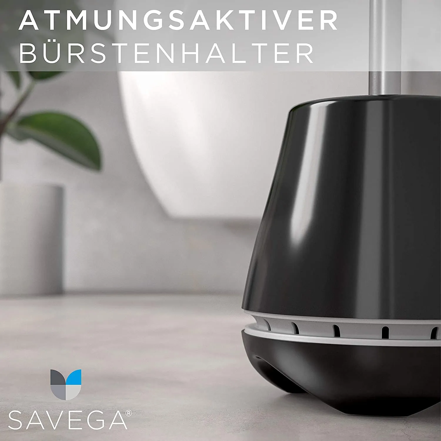 Savega® Оригиналът - Стилна силиконова  четка за тоалетна  с държач 3